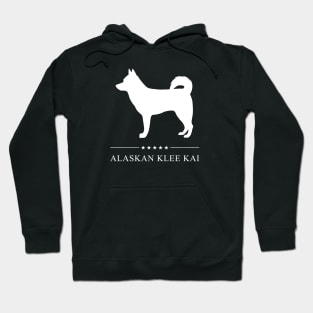 Alaskan Klee Kai White Silhouette Hoodie